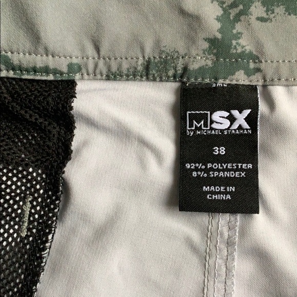 MSX Strahan Green Camo Board Shorts Swim Trunks - Picture 6 of 10